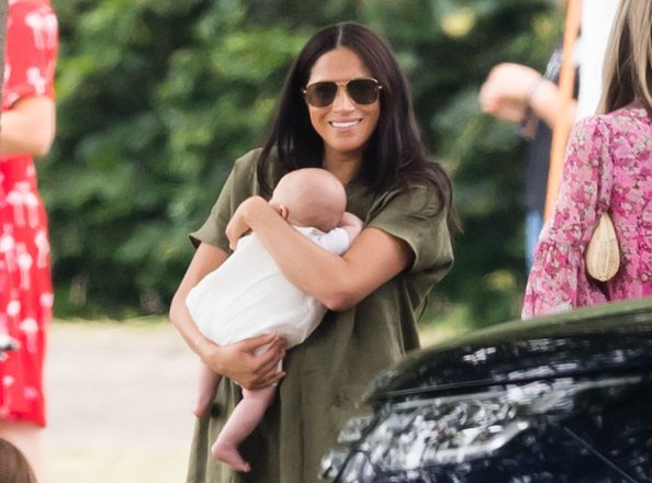 Duchess of Sussex and Archie Harrison Mountbatten-Windsor attend The King Power Royal Charity Polo Day | Photo: Getty Images