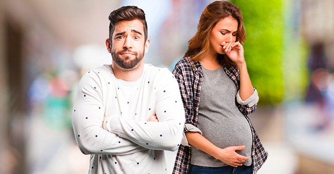A pregnant woman crying while a man stays beside her. | Source: Shutterstock