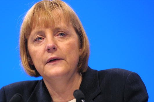Angela Merkel, Dresden, 2001 | Quelle: Getty Images
