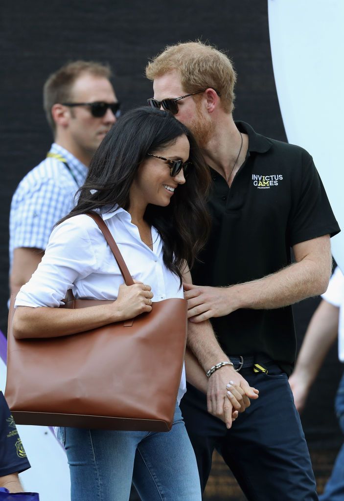 Prince Harry and Meghan Markle attend a Wheelchair Tennis match at the 2017 Invictus Games in Toronto, Canada. | Source: Getty Images.