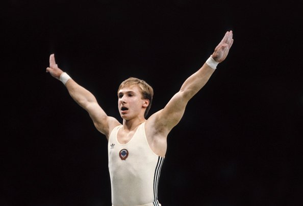 Valeri Liukin during September 1988 at the Olympic Gymnastics Hall in Seoul, South Korea. | Photo: Getty Images