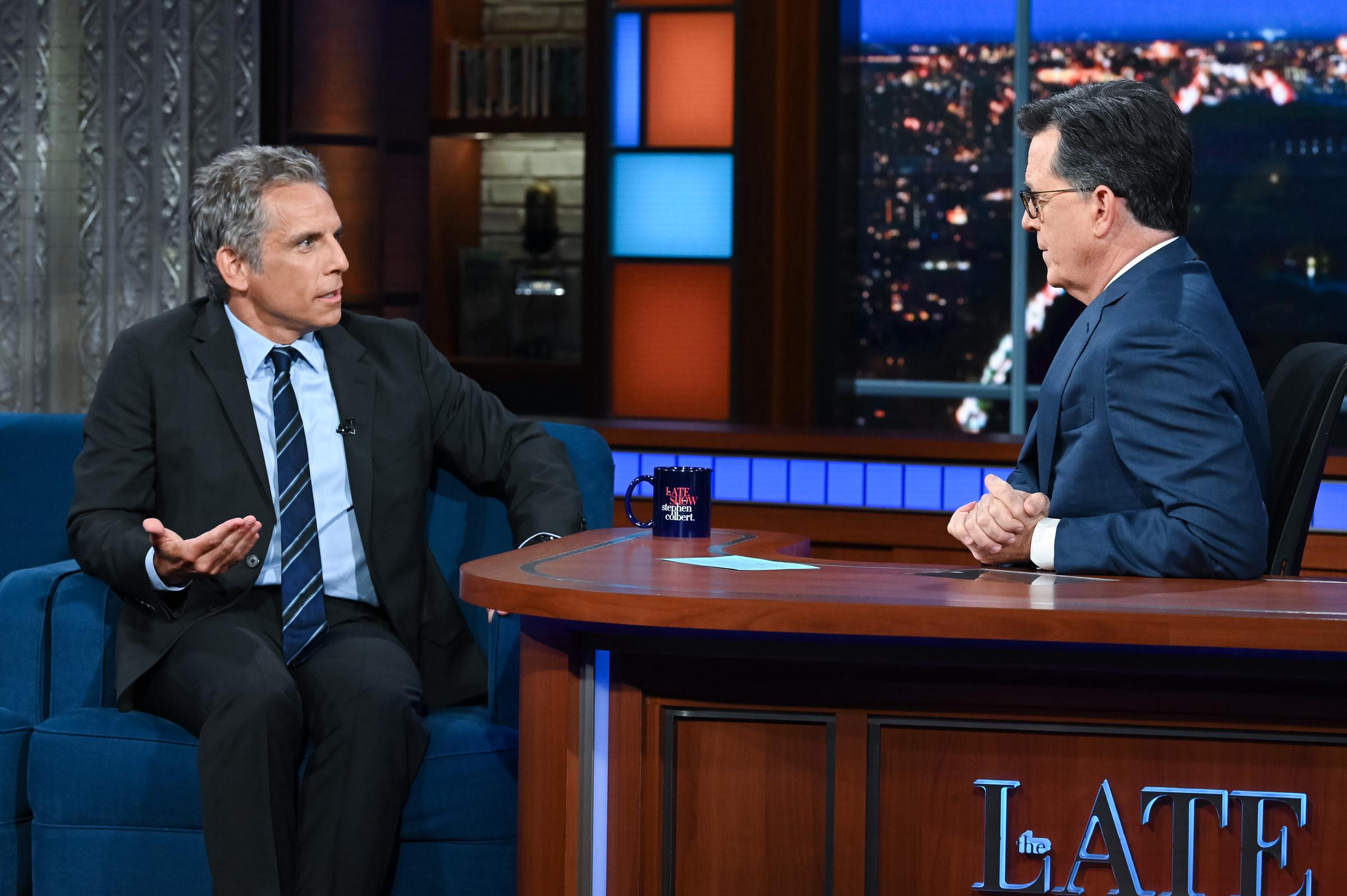 Ben Stiller and Stephen Colbert | Source: Getty Images