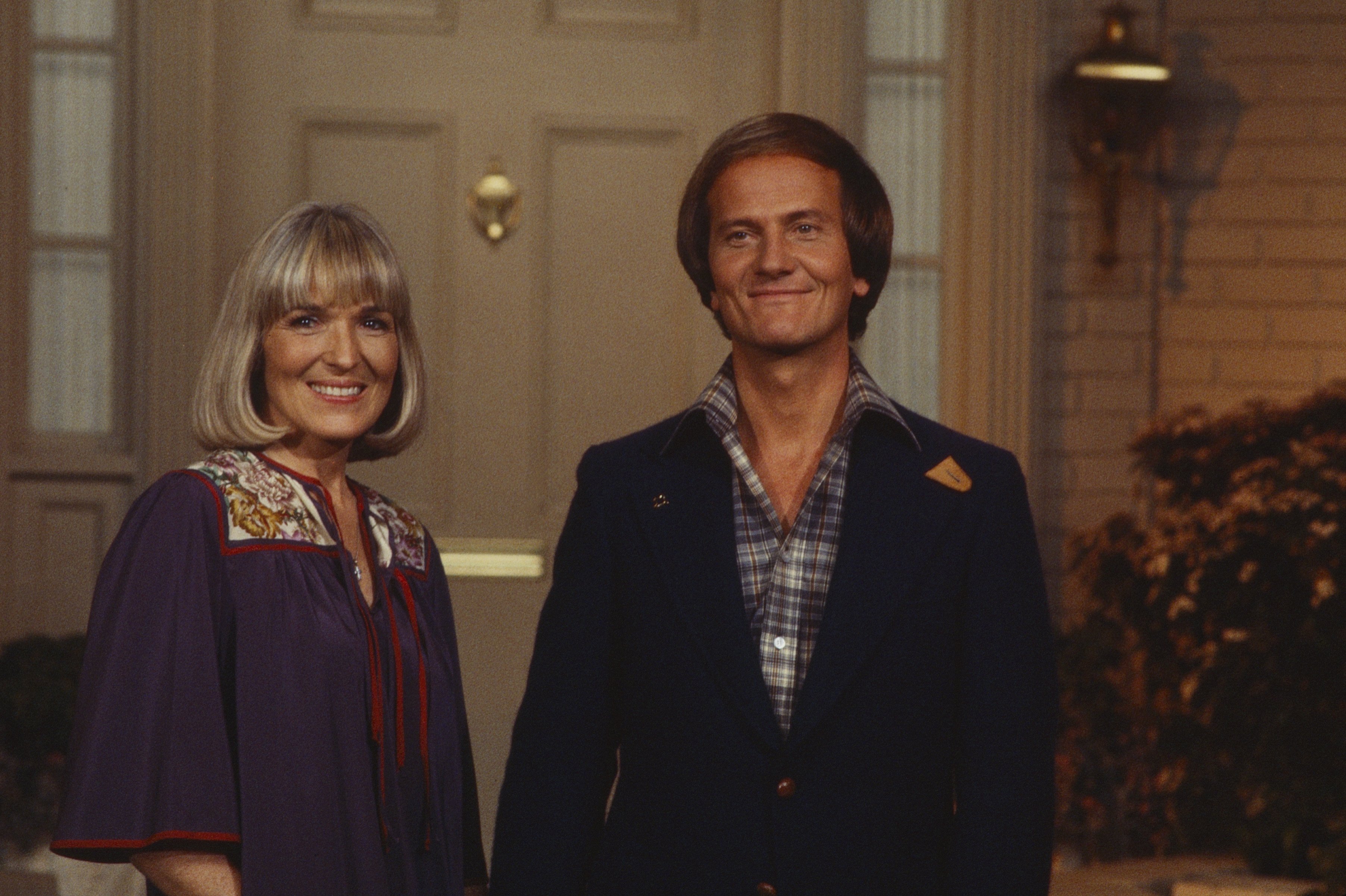 Shirley Boone, Pat Boone appearing on the ABC tv special 'Pat Boone and Family Thanksgiving Special' circa 1978 | Source: Getty Images