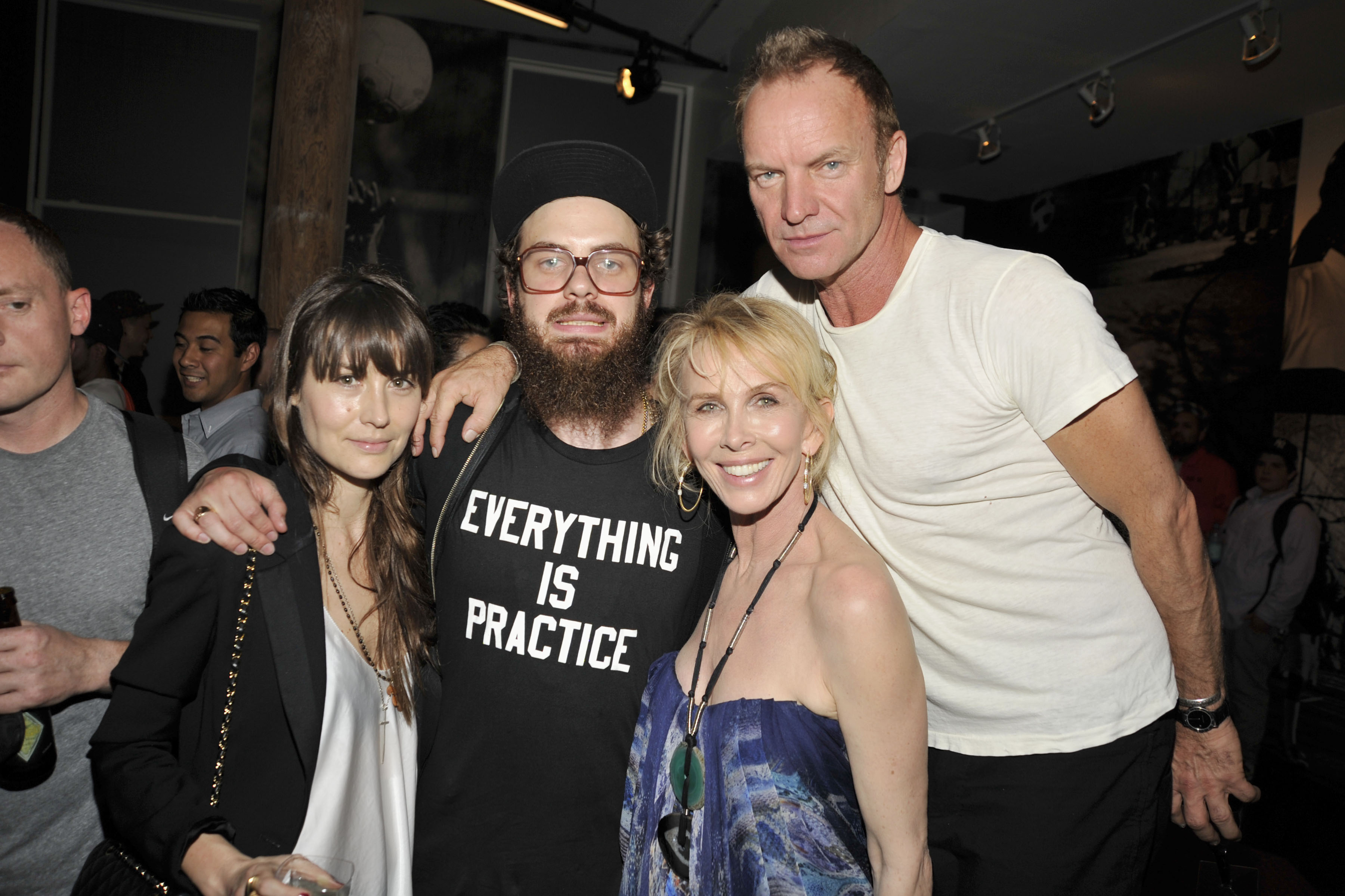 Ruthie Cooper, Jake Sumner, Trudie Styler, and Sting at the Nike Stadium NYC opening event on May 14, 2010, in New York. | Source: Getty Images