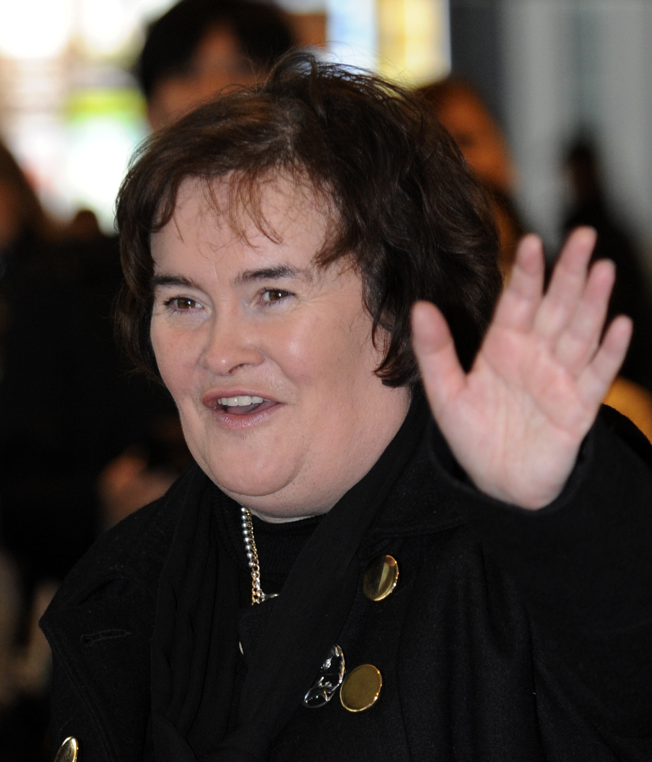 Susan Boyle photographed at the Narita International Airport on December 29, 2009, in Chiba, Japan. | Source: Getty Images