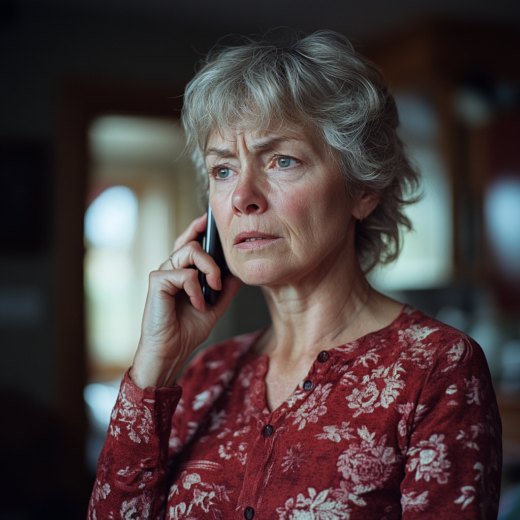 An angry woman on the phone | Source: Midjourney