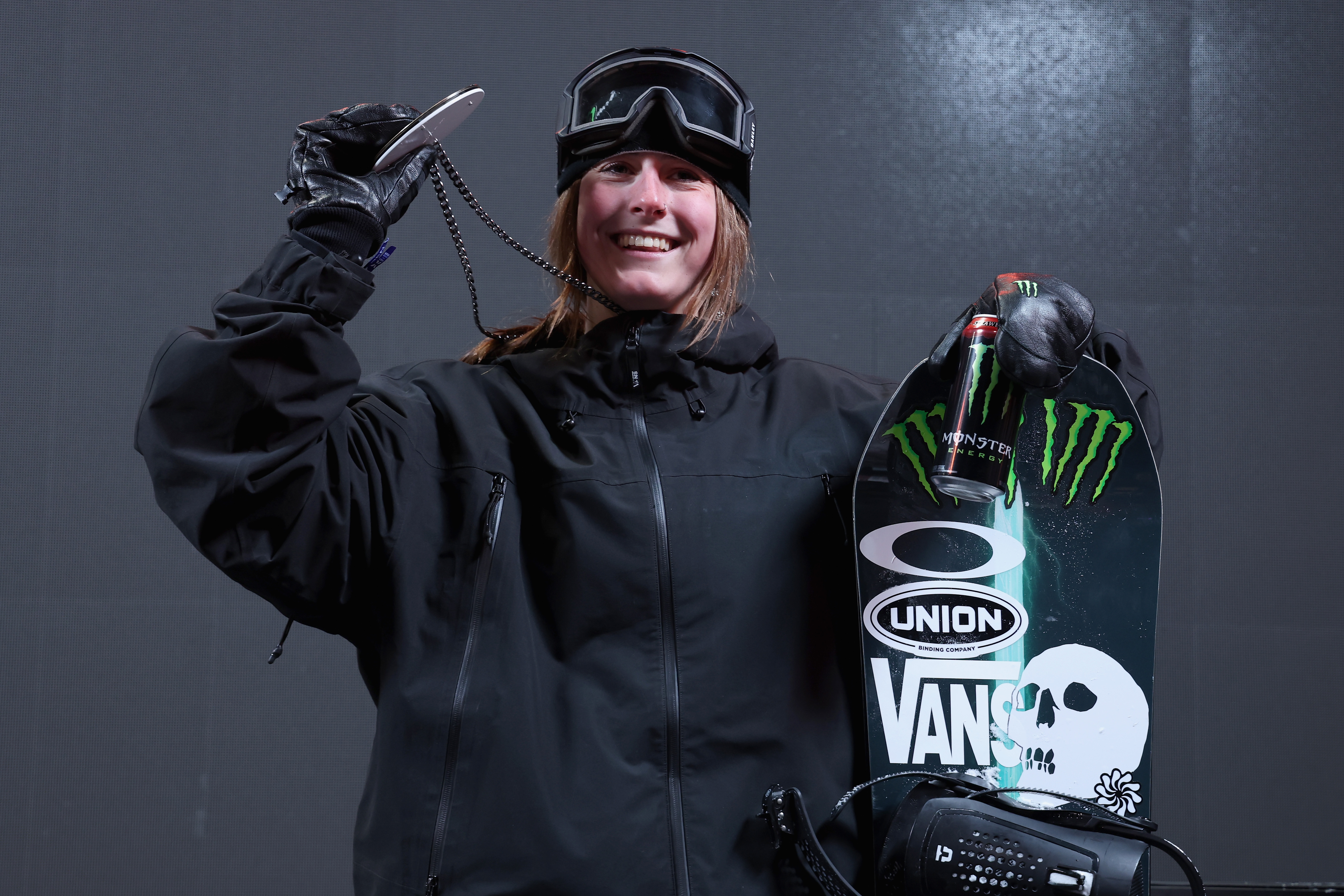 Mia Brookes during the medal ceremony for the Women's Snowboard Big Air on Day 2 of the X Games Aspen 2026 on January 24 in Colorado, United States. | Source: Getty Images