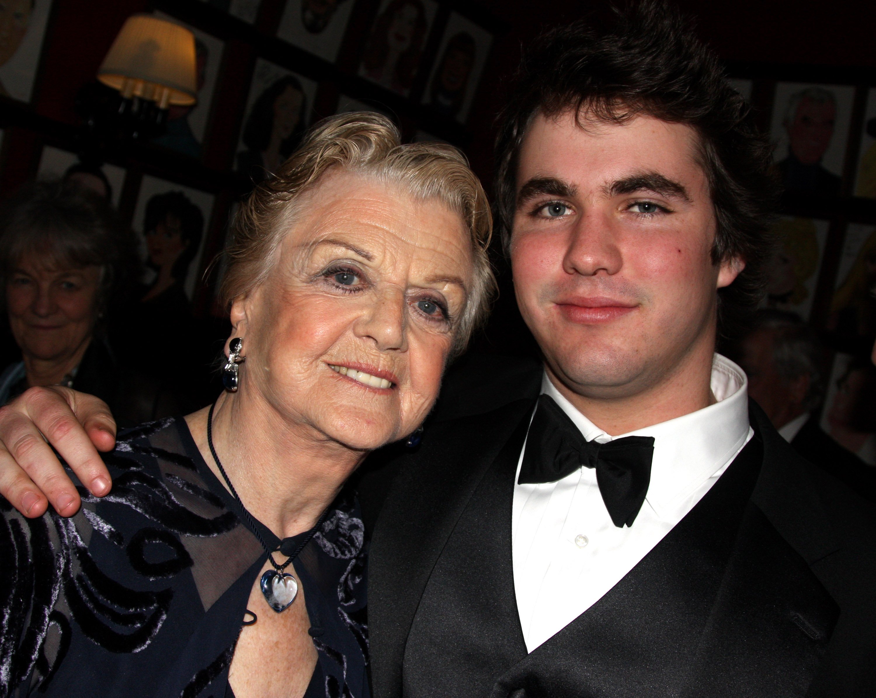 Angela Lansbury and her grandson attend the Blithe Spirit Broadway opening night party at Sardi's on March 15, 2009 in New York City. | Source: Getty Images
