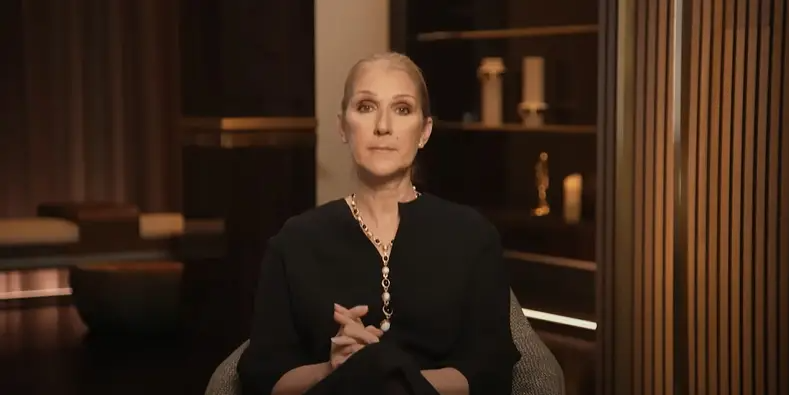 Céline Dion announcing the rescheduling of her spring 2023 tour dates. | Source: YouTube/Celin Dion