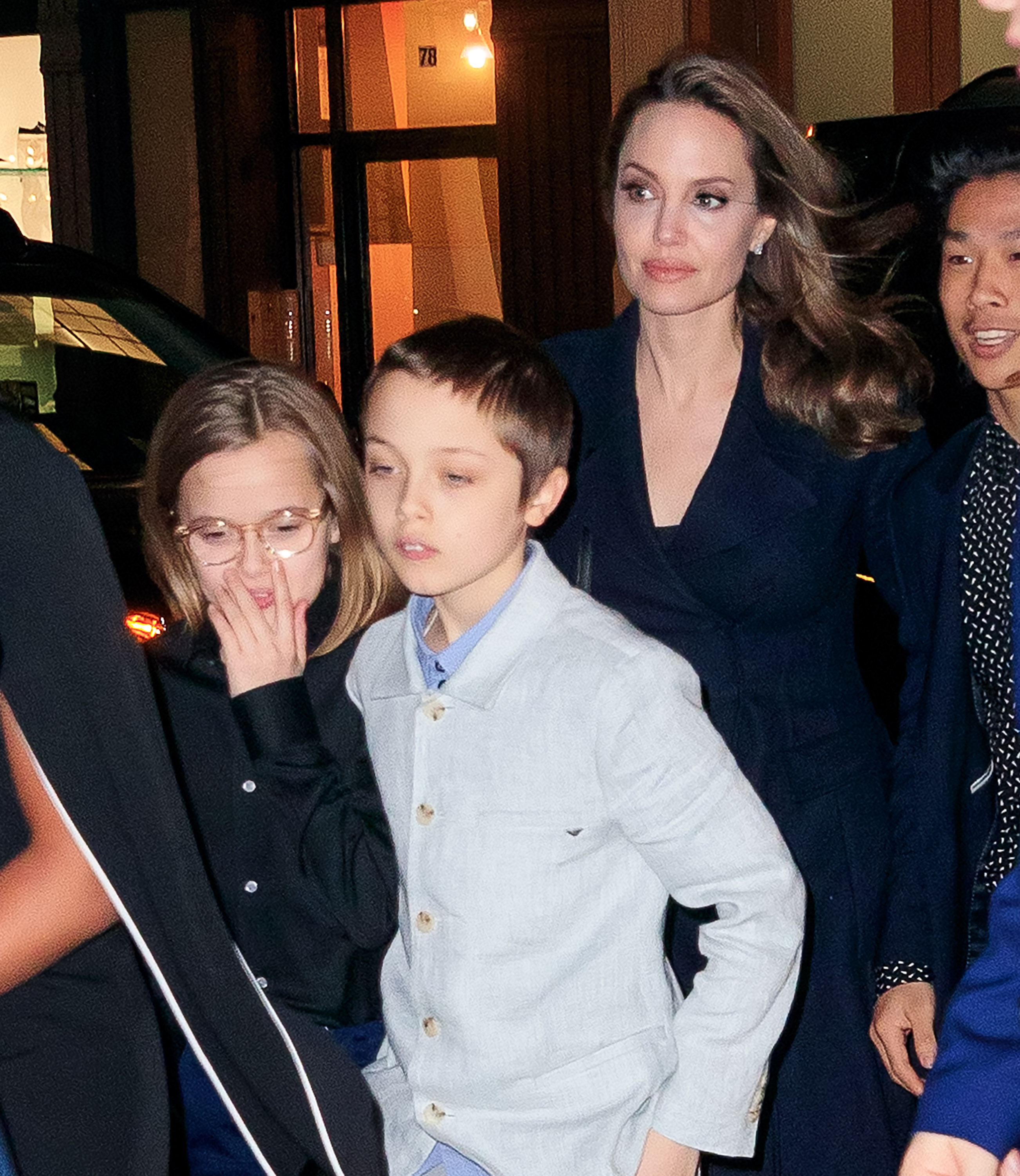 Angelina Jolie, Maddox Jolie-Pitt, and twins, Vivienne Jolie-Pitt and Knox Jolie-Pitt attended "The Boy Who Harnessed the Wind" screening in NYC, February 25, 2019. | Source: Getty Images