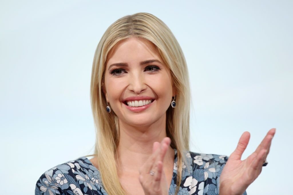 Ivanka Trump, daughter of U.S. President Donald Trump, is seen on stage of the W20 conference on April 25, 2017 in Berlin, Germany | Photo: Getty Images