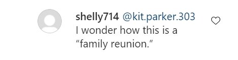 A fan's comment on Janelle Brown's post on Instagram | Photo: Instagram//janellebrown117