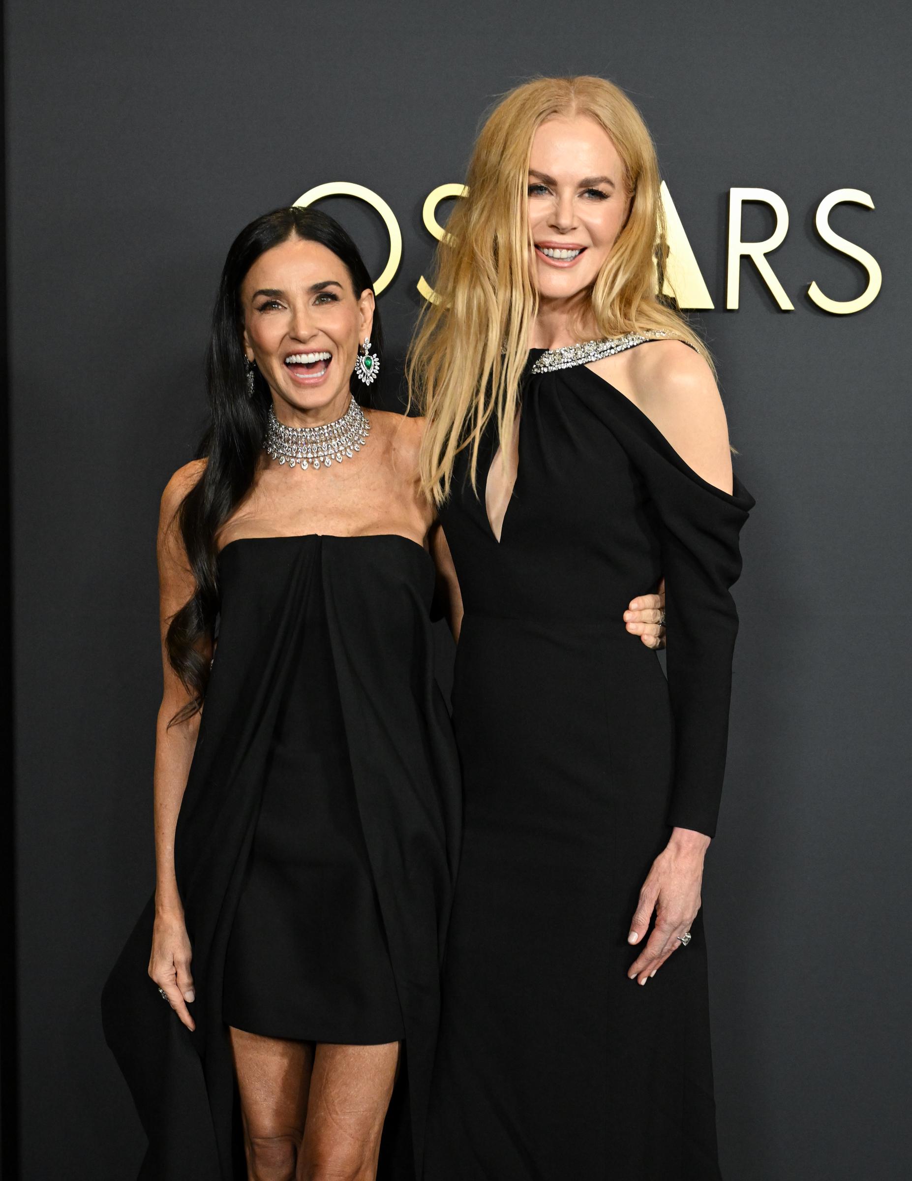 Demi Moore and Nicole Kidman are pictured together at the 15th Governors Awards in Hollywood, California on November 17, 2024 | Source: Getty Images