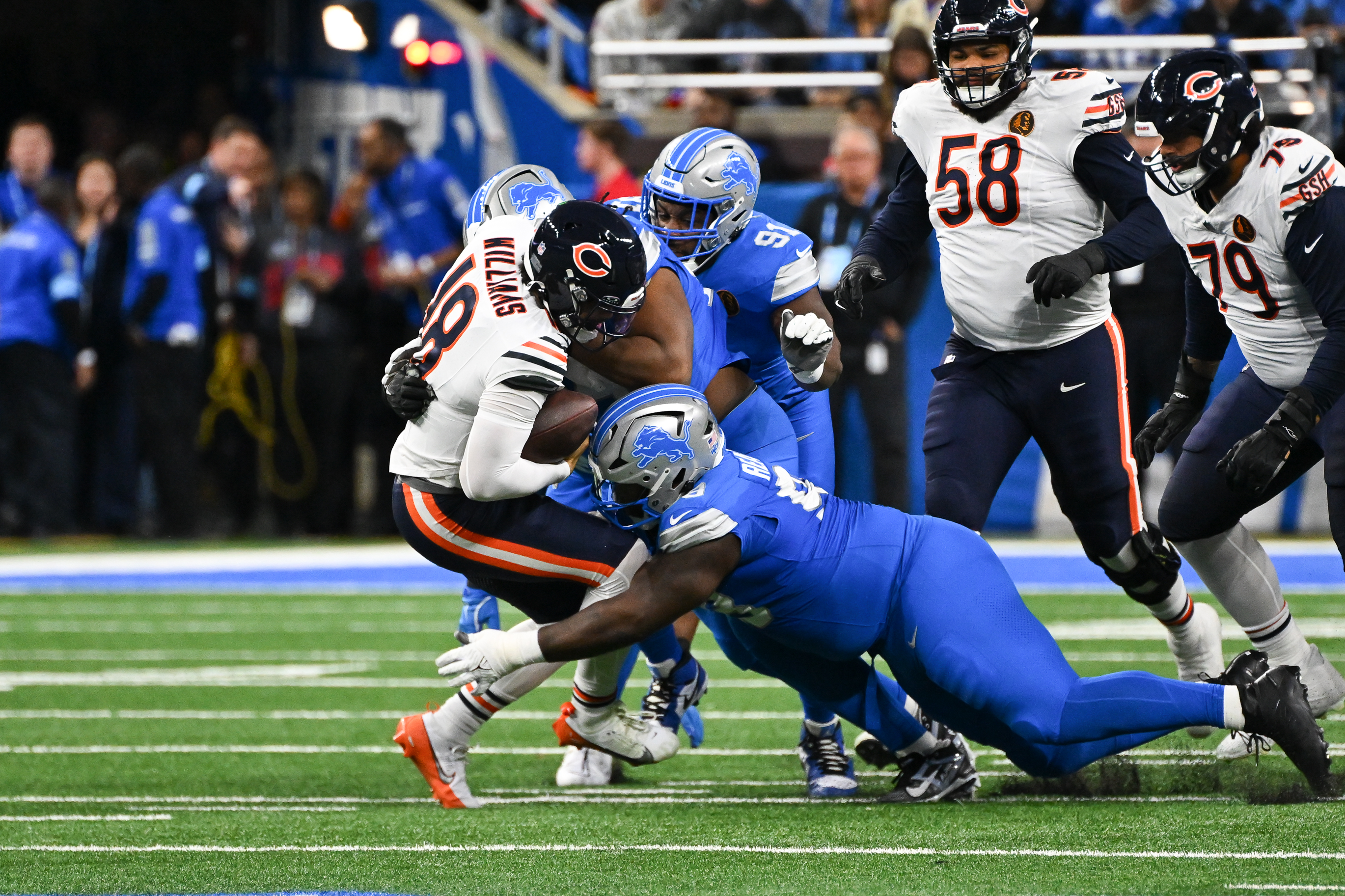 Chicago Bears vs. the Detroit Bears. | Source: Getty Images