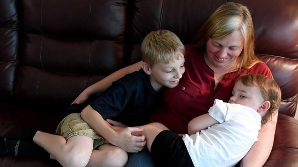 Grandma pictured having a good time with her kids | Photo: Getty Images