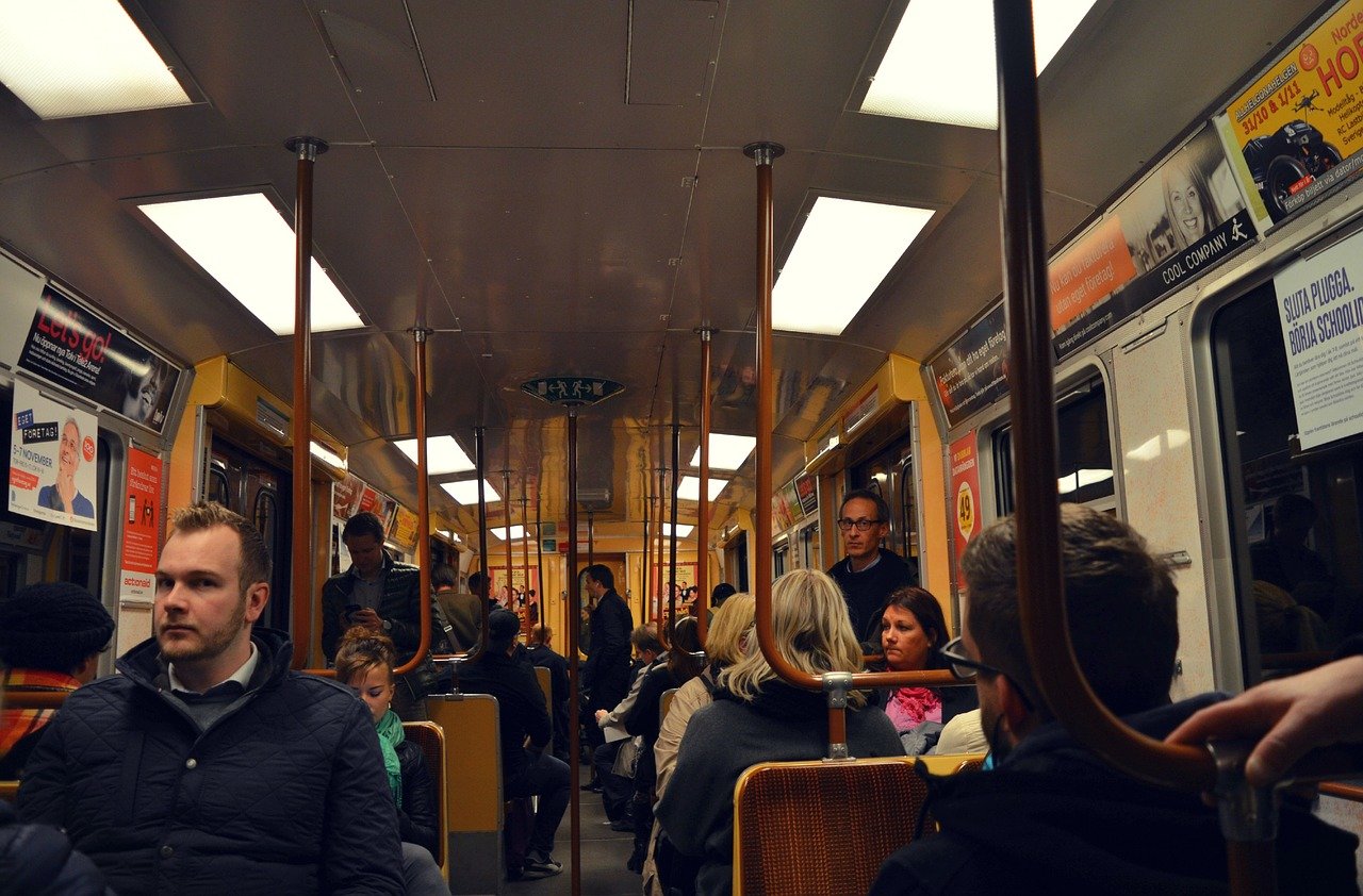 Pasajeros en el metro. | Foto: Pixabay