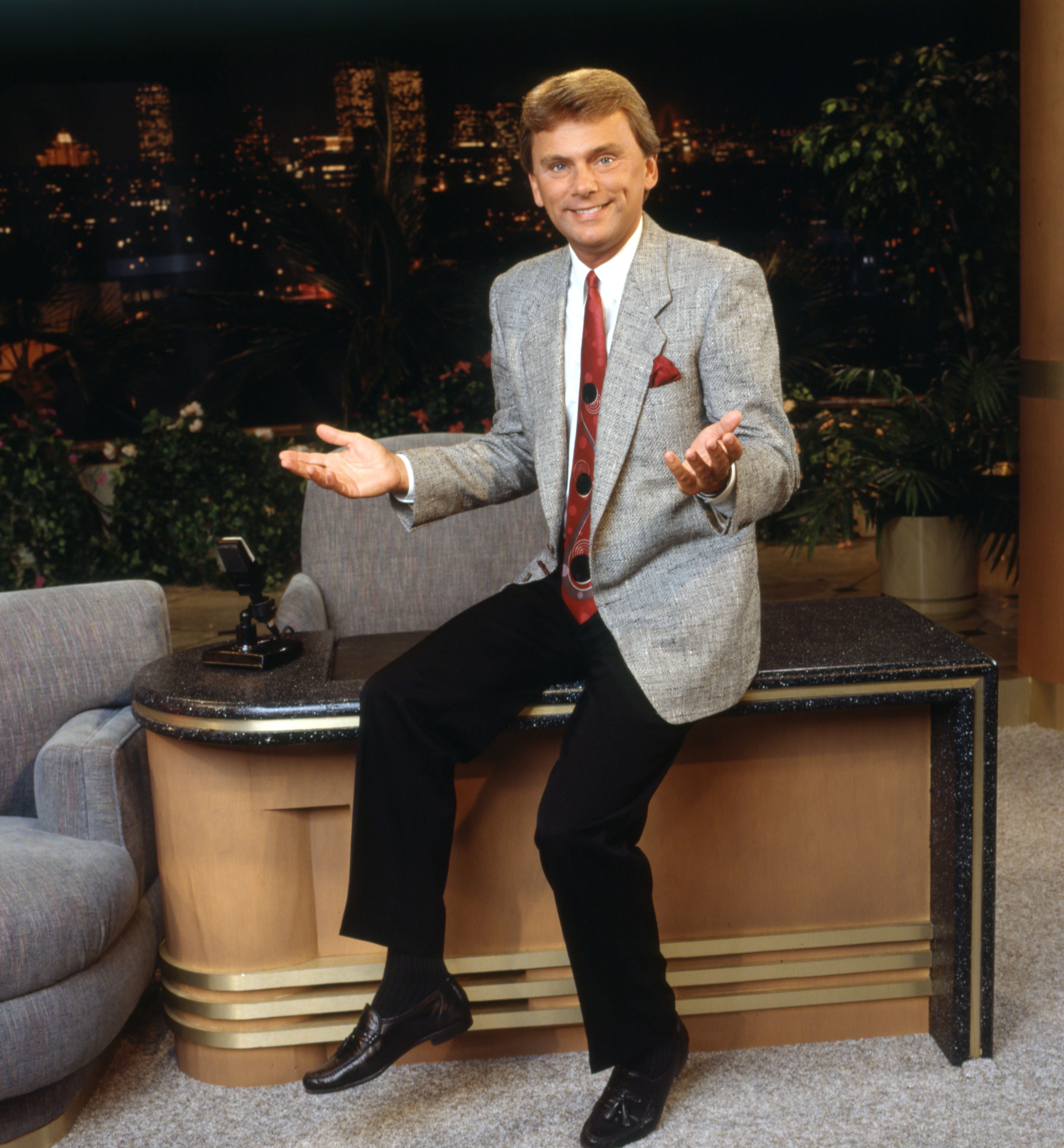 Pat Sajak on "The Pat Sajak Show" in 1988 | Source: Getty Images