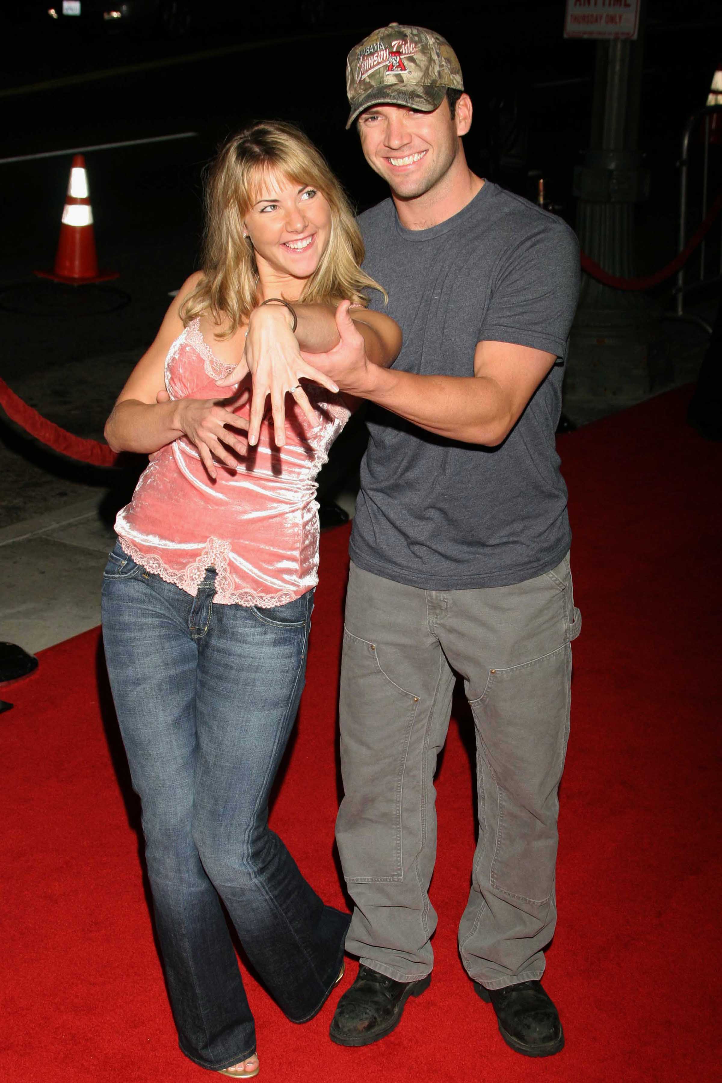 Maggie O'Brien and Lucas Black attend the premiere of "Jarhead" at Arclight Hollywood, on October 27, 2005, in Hollywood, California. | Source: Getty Images