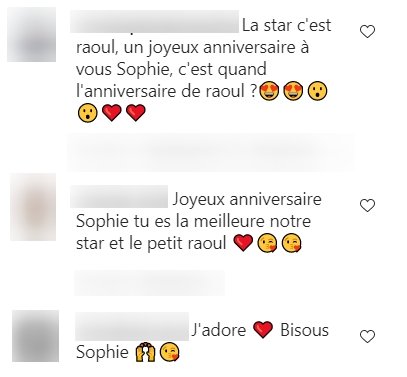 Capture d’écran Instagram Sophia Davant ǀ sophie_davant