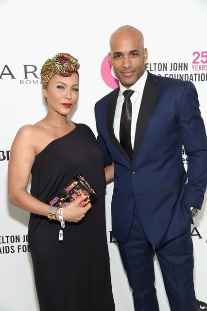 Nicole Ari Parker and Boris Kodjoe at the 26th annual Elton John AIDS Foundation Academy Awards Viewing Party on March 4, 2018 | Source: Getty Images/GlobalImagesUkraine