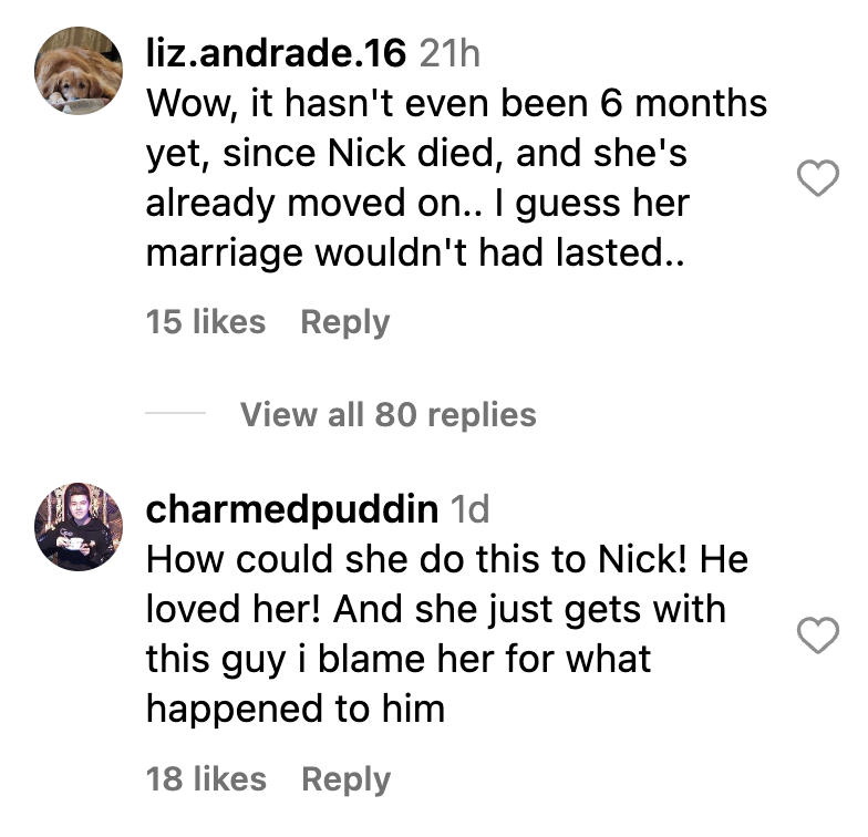 User comments on Savannah Chrisley's recent Instagram post dated November 2023 | Source: Instagram.com/savannahchrisley