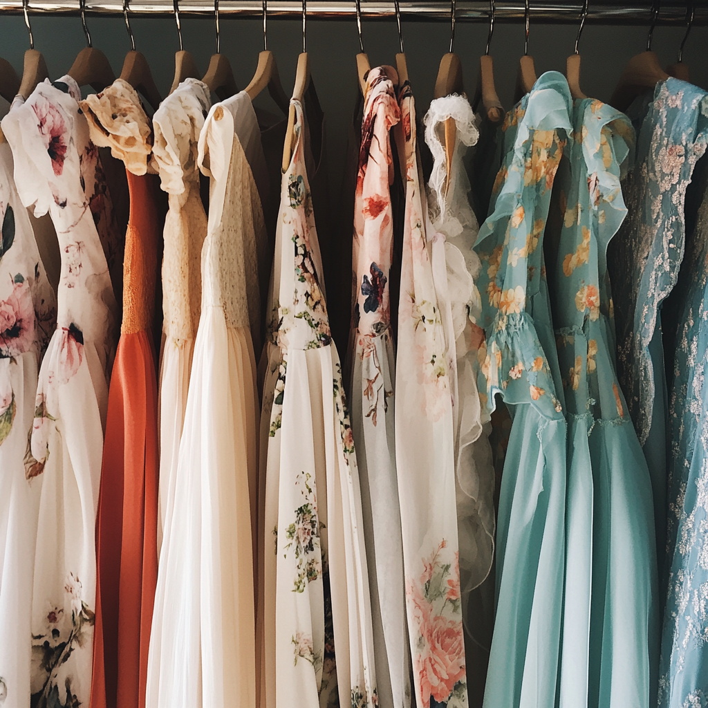 A rack of clothing in a store | Source: Midjourney