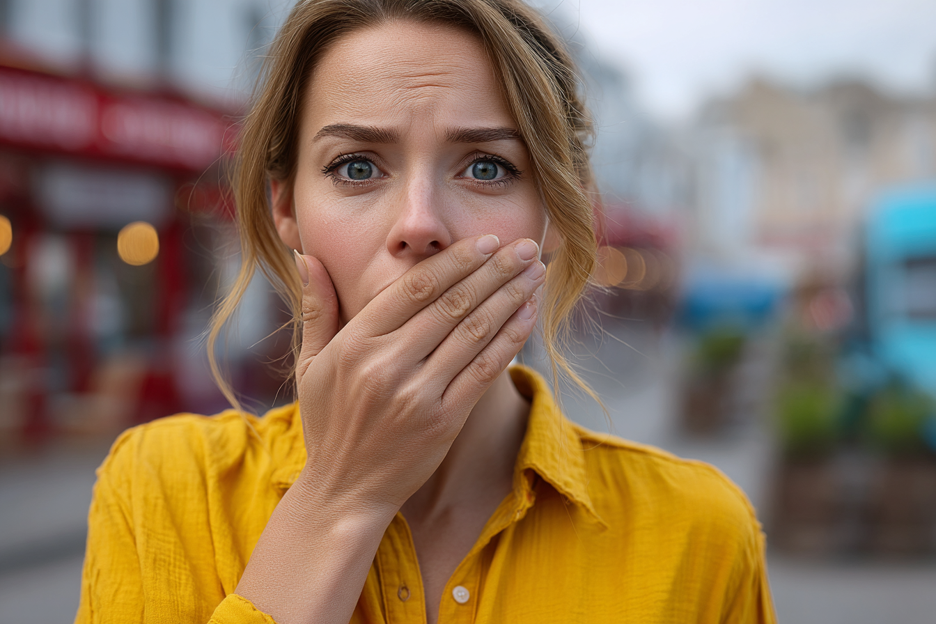 A shocked woman | Source: Midjourney