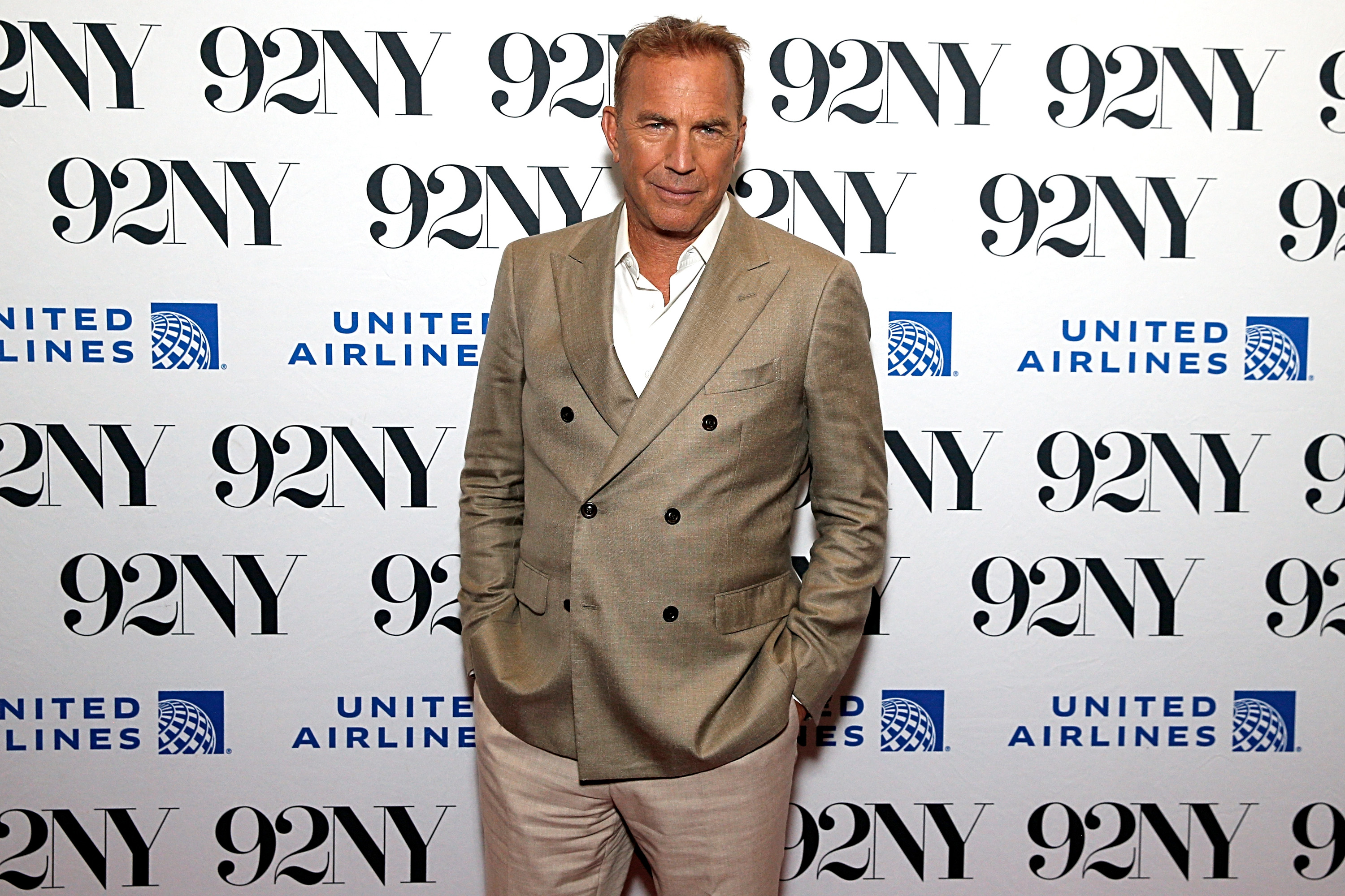 Kevin Costner attends a conversation about the film "Horizon: An American Saga, Chapter I" with Josh Horowitz in New York City, on June 17, 2024. | Source: Getty Images