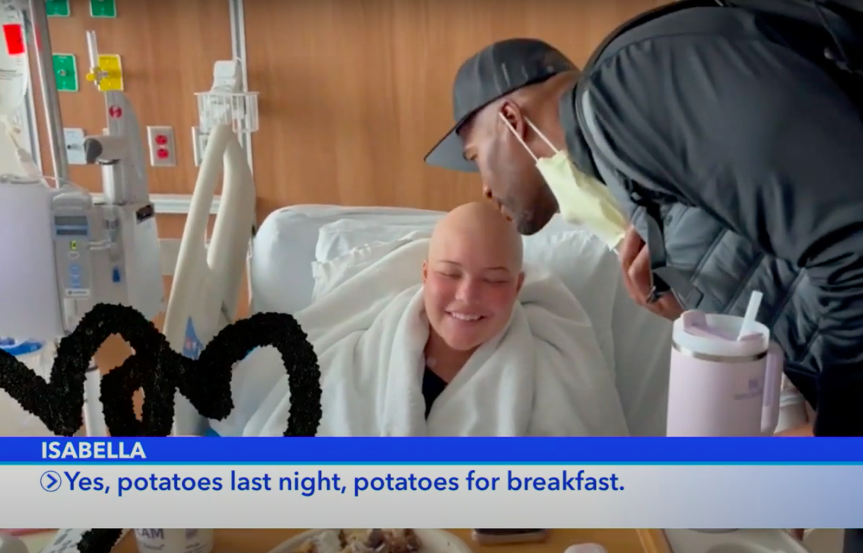 Michael Strahan visiting Isabella Strahan in the hospital posted on February 22, 2024 | Source: YouTube/Good Morning America