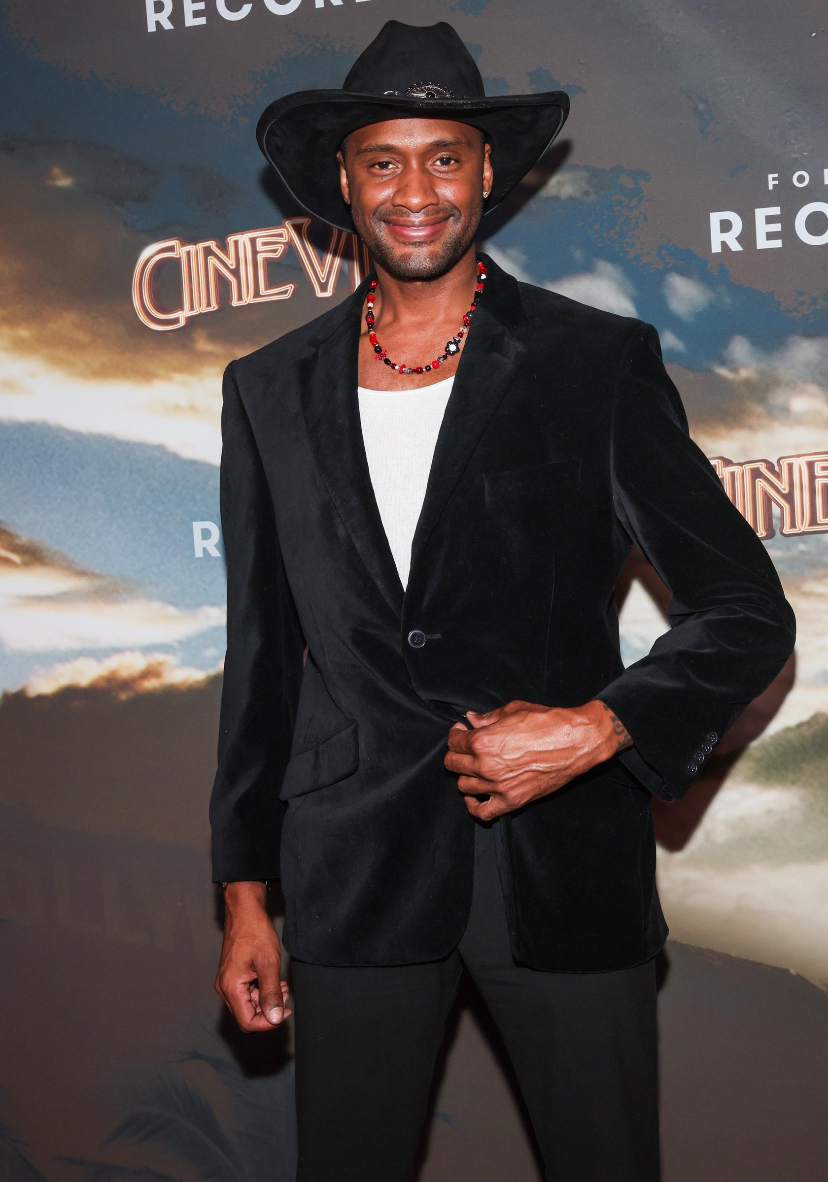 Brian McKnight Jr. attends the opening night of "Tarantino | Pulp Rock" at CineVita on February 13, 2025, in Inglewood, California | Source: Getty Images