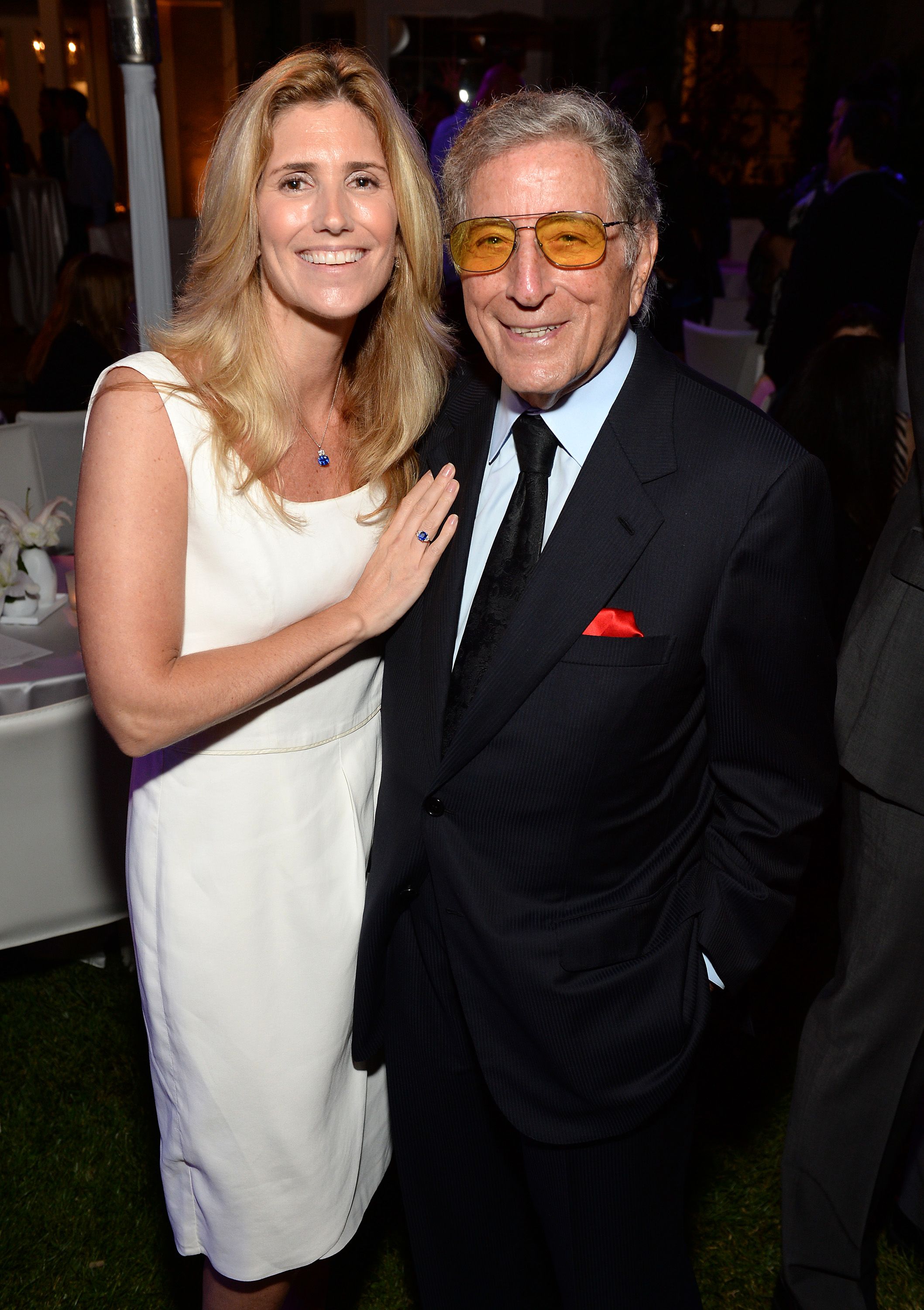 Tony Bennett and wife Susan Benedetto attend his 87th birthday celebration in 2013 in Beverly Hills | Source: Getty Images