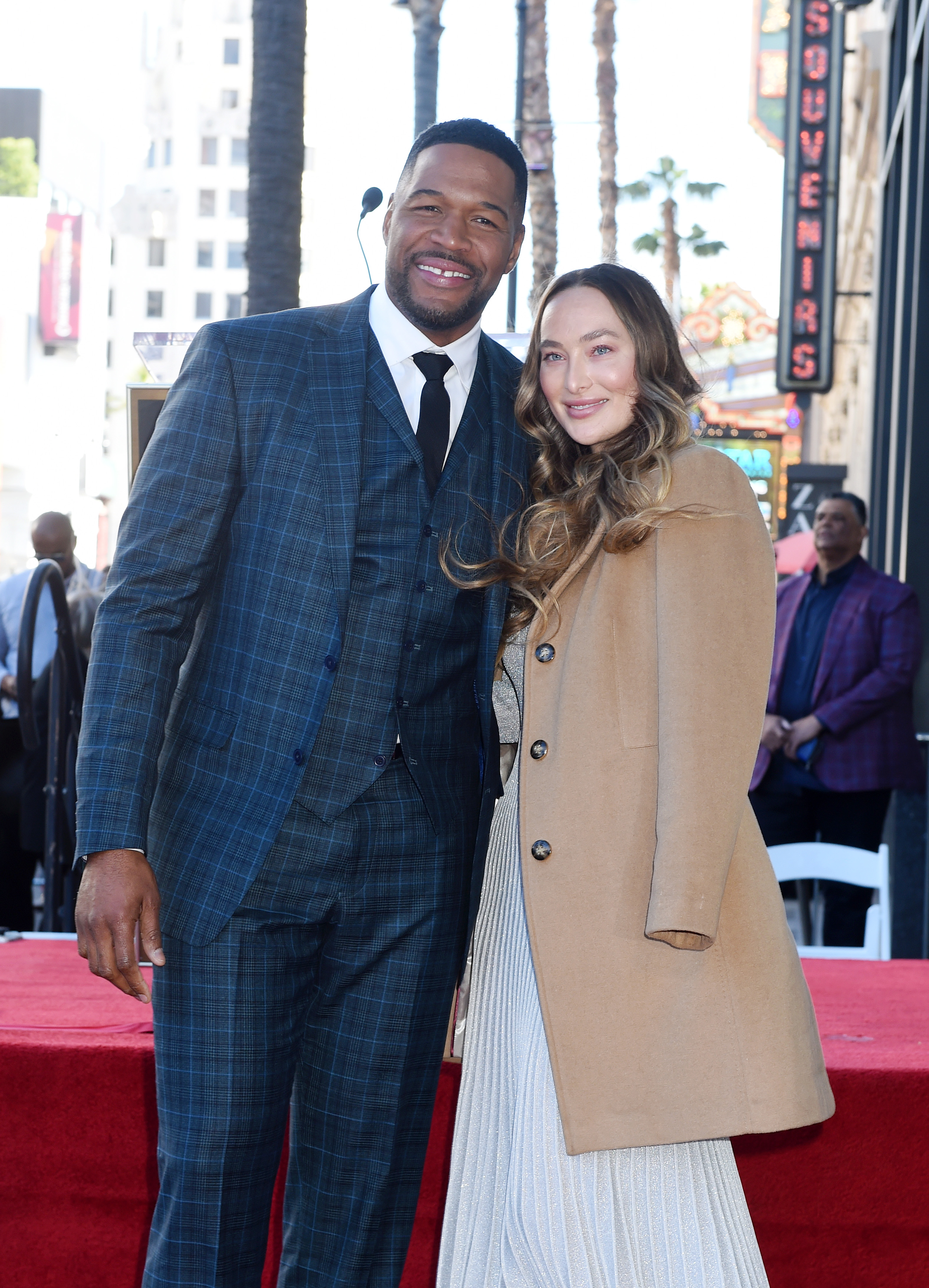 Kayla Quick attends Michael Strahan's ceremony as he receives his first Sports Entertainment star on the Hollywood Walk of Fame in Los Angeles on January 23, 2023. | Source: Getty Images