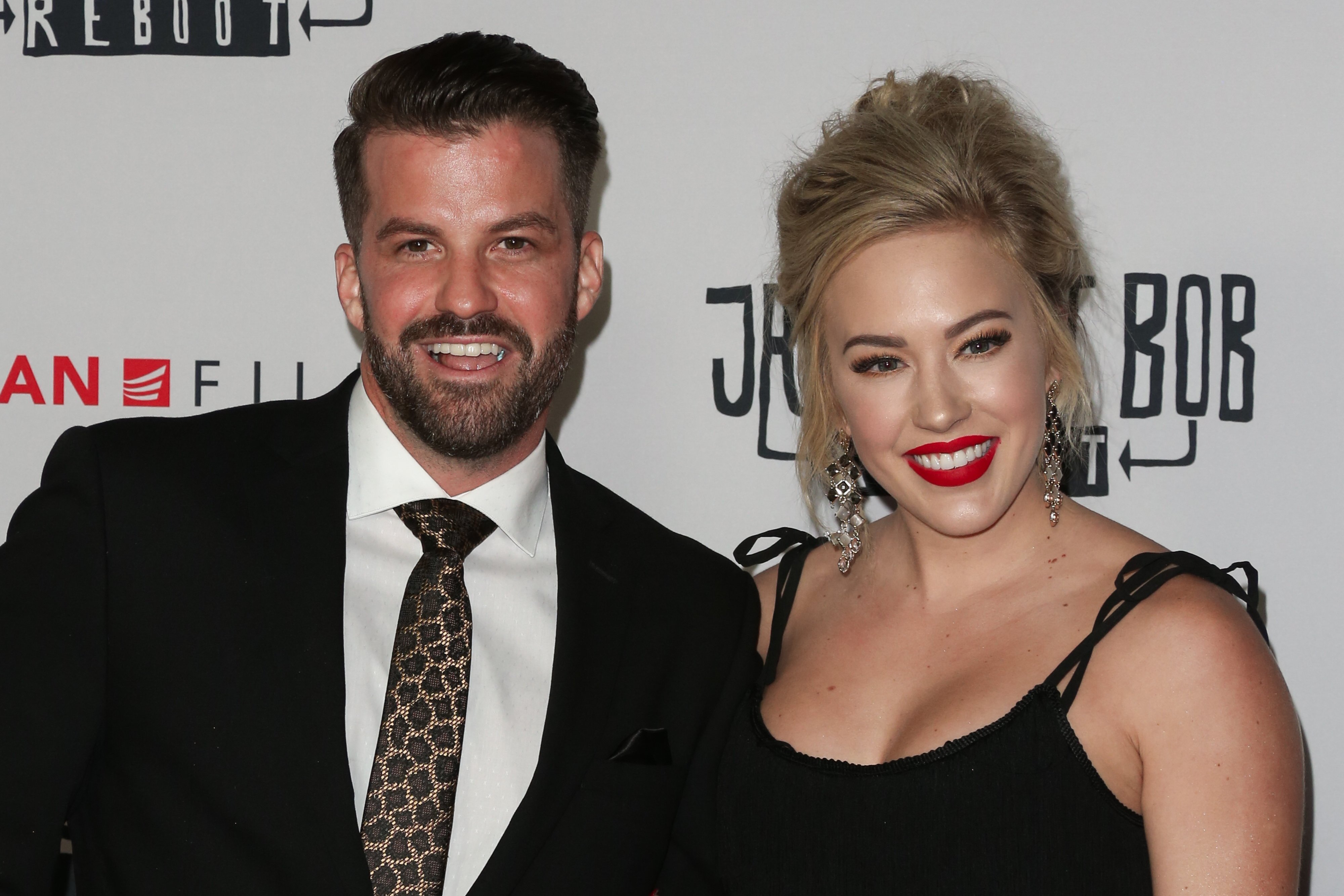 Johnny Devenanzio (L) and Morgan Willett (R) attend the Premiere of "Jay & Silent Bob Reboot" at TCL Chinese Theatre on October 14, 2019, in Hollywood, California. | Source: Getty Images