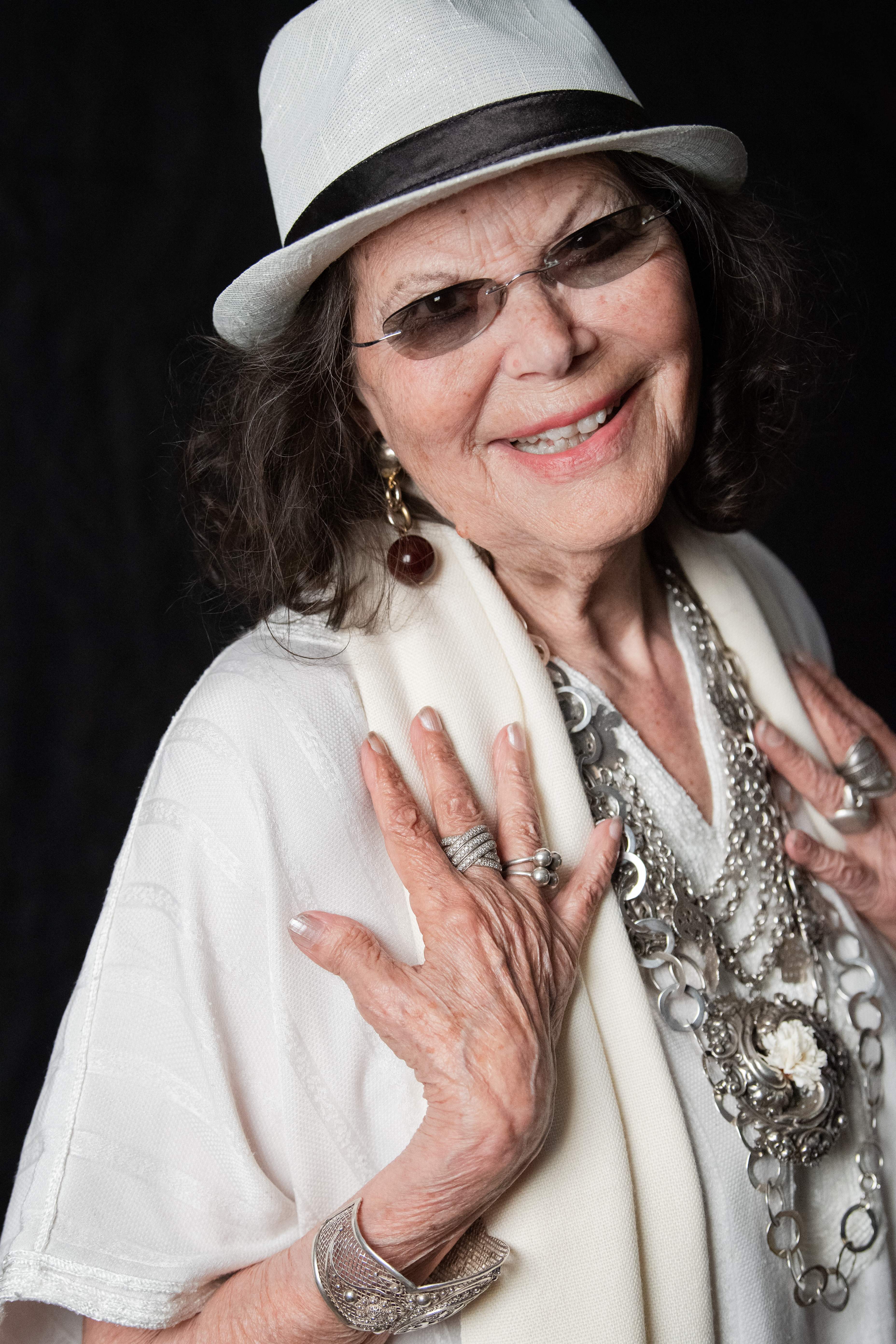 Claudia Cardinale during a photo session in the Tunisian capital Tunis on on May 27, 2022, in Tunis, Tunisia. | Source: Getty Images