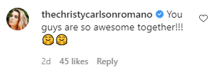 Christy Carlson's comment on Jaleel White and his daughter's countdown video. | Photo: Instagram/Jaleelwhite