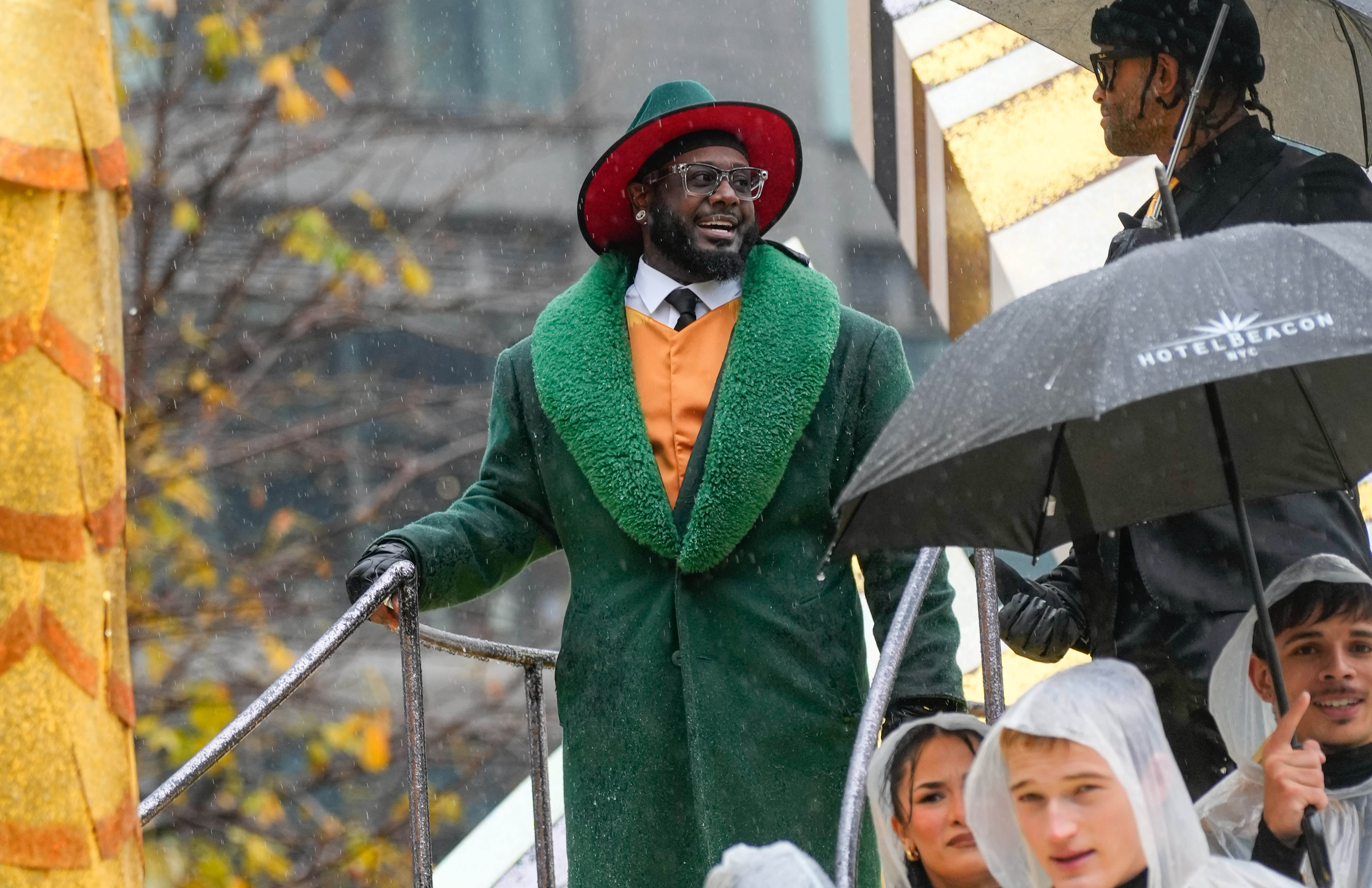 T-Pain at Macy's Thanksgiving Day Parade on November 28, 2024, in New York City | Source: Getty Images