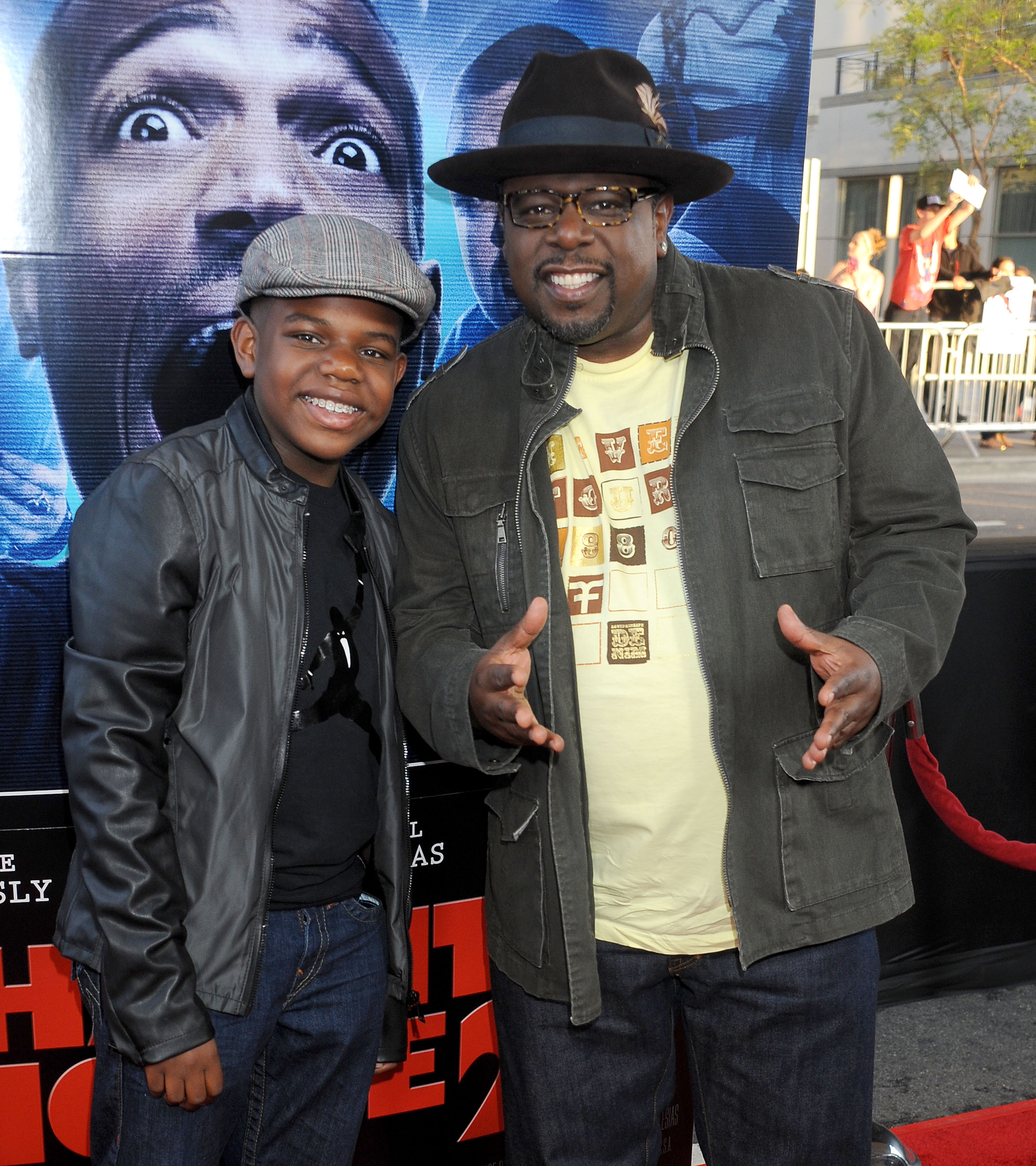 Cedric the Entertainer and son Croix Kyles arrive at the Los Angeles premiere of "A Haunted House 2" at Regal Cinemas L.A. Live on April 16, 2014, in Los Angeles, California. | Source: Getty Images
