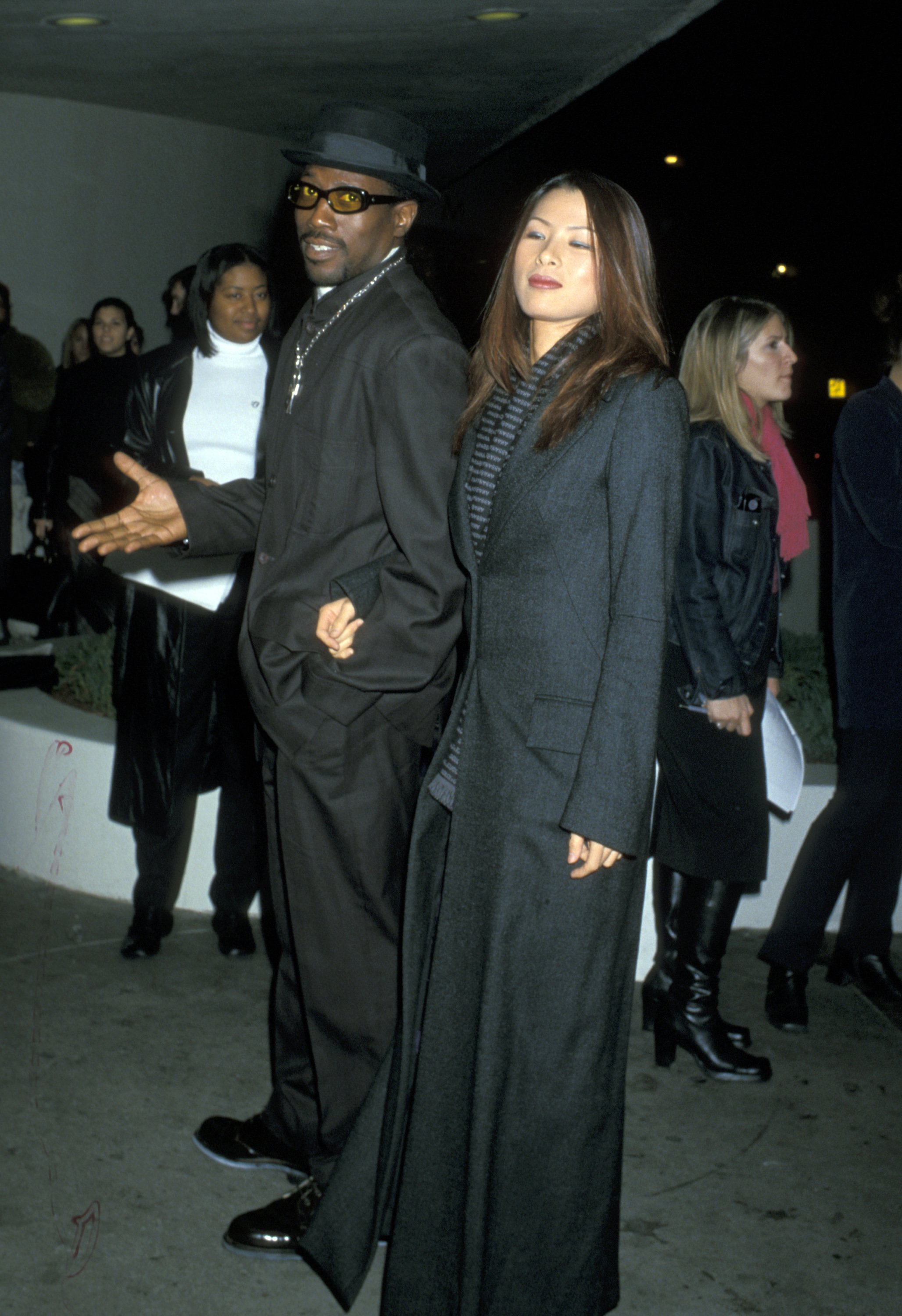 Wesley Snipes and Nikki Park attend the "Once In A Lifetime" premiere on April 7, 2002, in New York. | Source: Getty Images