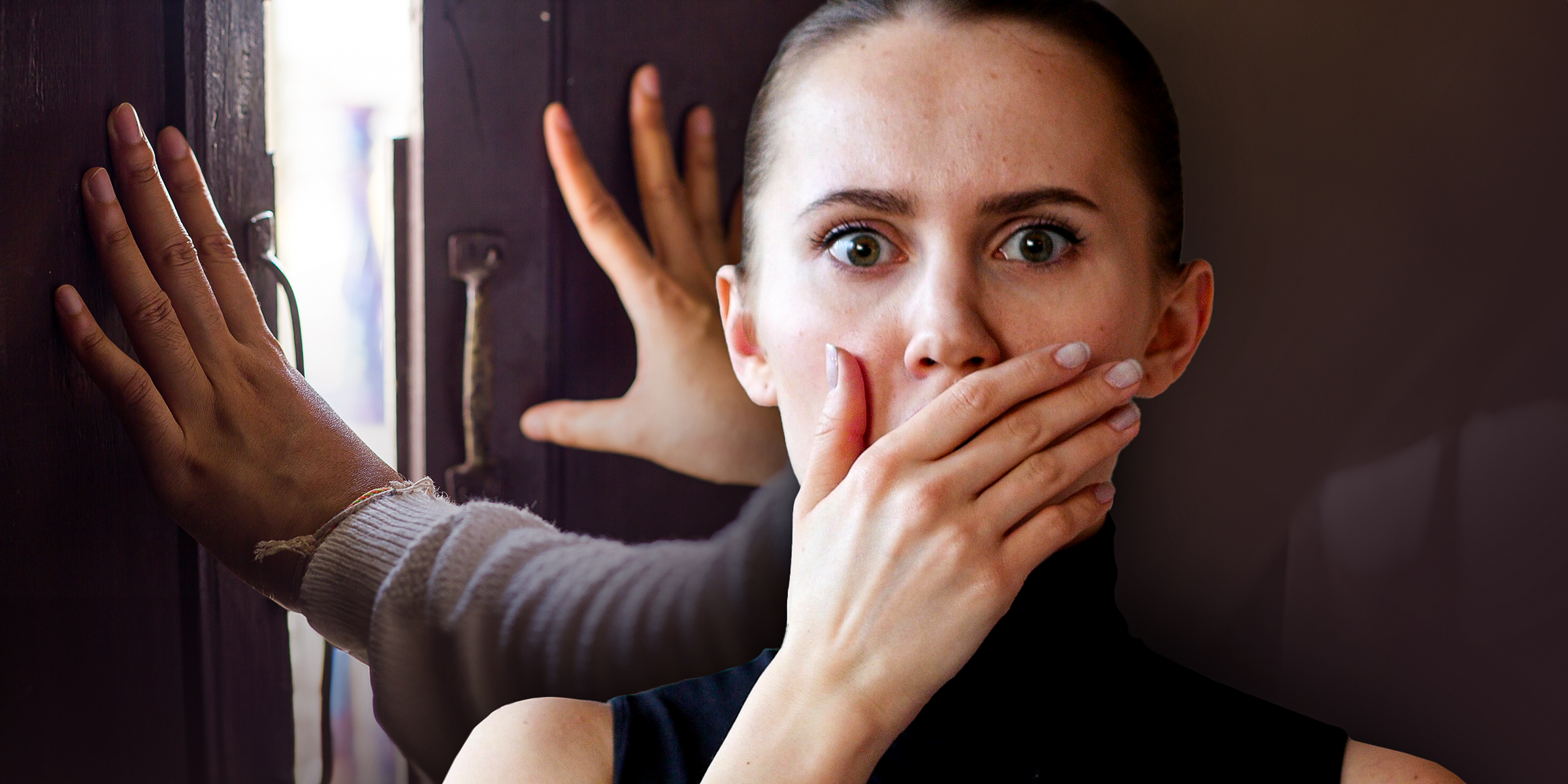 Woman covers her mouth with her hand | Source: Shutterstock