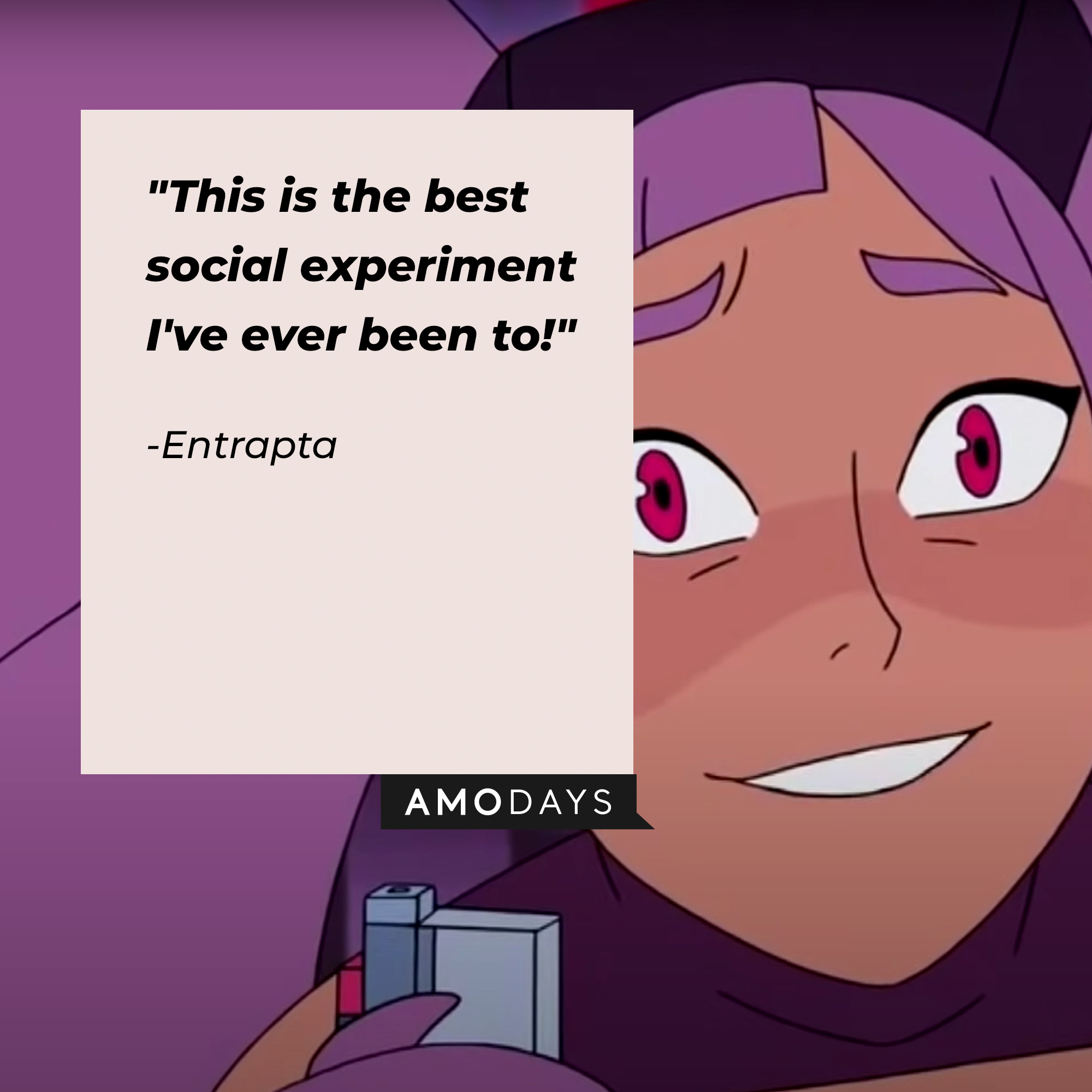 Entrapta's quote: This is the best social experiment I've ever been to!" | Source: youtube.com/netflixafterschool