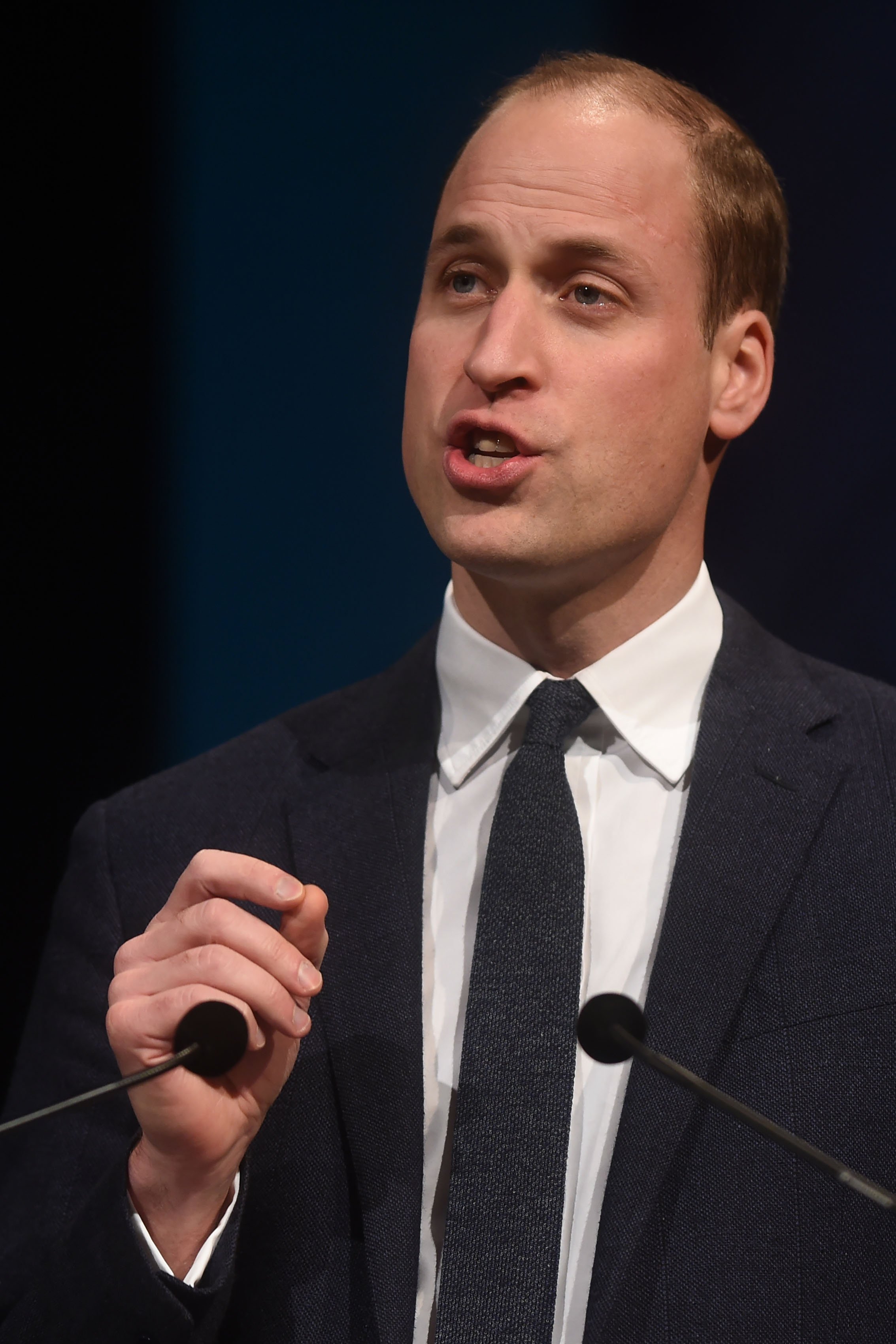 Prince William pictured giving the keynote address at the Children's Global Media Summit at the Manchester Central Convention Complex on December 6, 2017 in Manchester, England. / Source: Getty Images