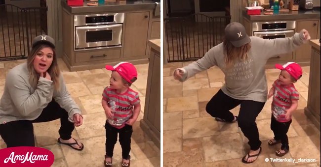 Throwback to Kelly Clarkson and tiny River Rose's sweet mother-daughter duet