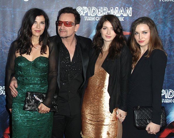 Ali Hewson, Bono of U2, Eve Hewson and Jordan Hewson at the Foxwoods Theatre in New York City on June 14, 2011. | Photo: Getty Images
