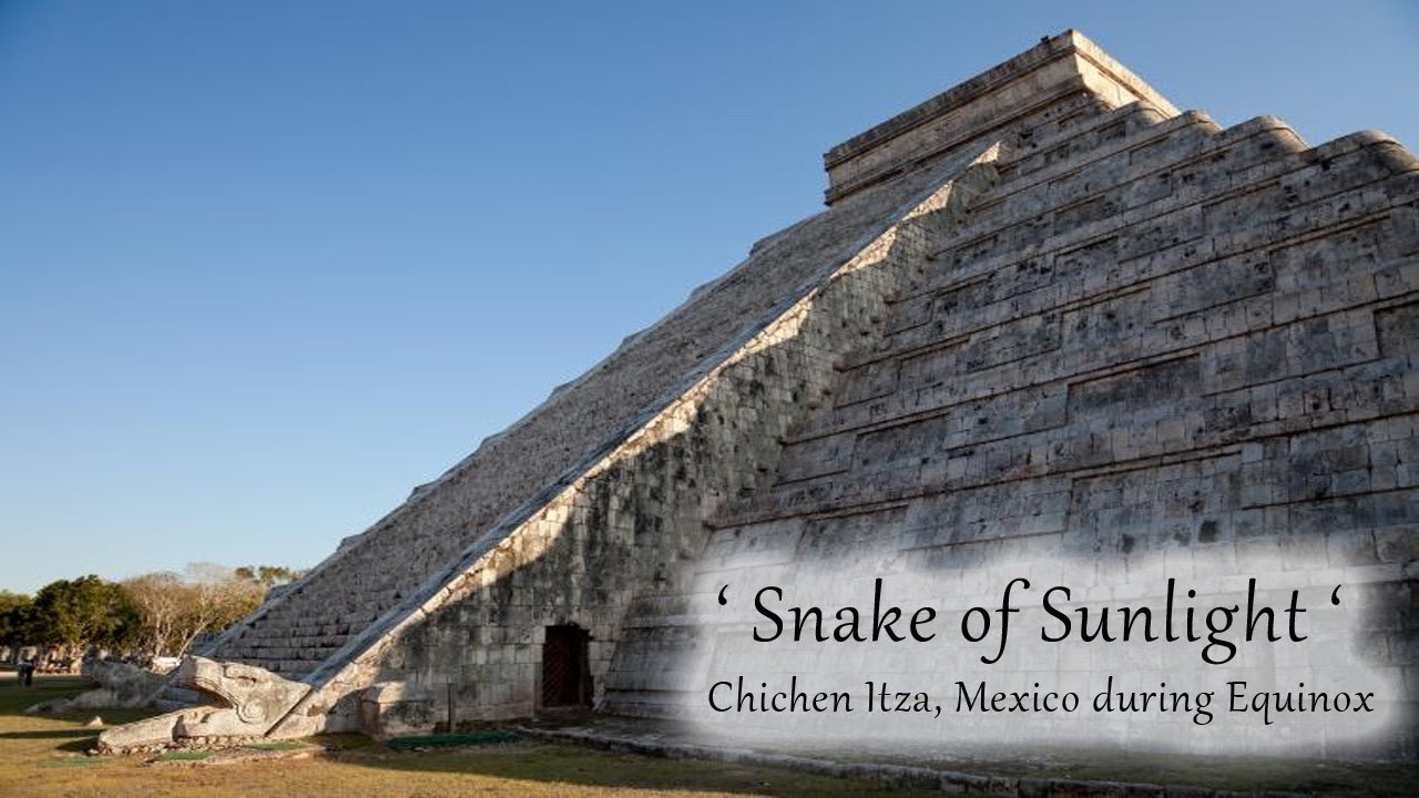 Sunset serpent at Chichen Itza. Image SourceW: YouTube/Rishabh Shah, Sunset serpent at Chichen Itza. Image SourceW: YouTube/Rishabh Shah,