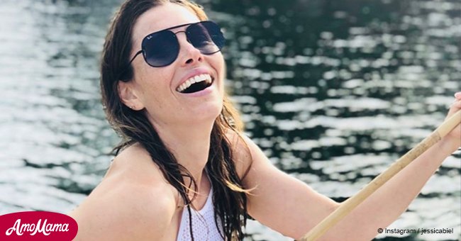 Jessica Biel posts photos from Europe with Justin Timberlake and son Silas
