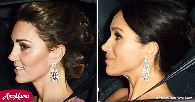 Meghan and Kate turn heads in matching updos and diamond earrings at Prince Charles’ birthday