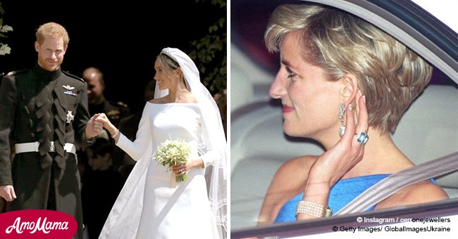 Meghan Markle wears a beautiful piece of Princess Diana’s jewelry on her wedding day