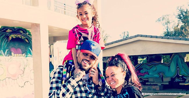 Chris Brown shares photo of his mom and daughter before posting response video to rape allegation