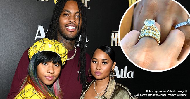 Waka Flocka presents Tammy Rivera's daughter with a diamond ring at their wedding