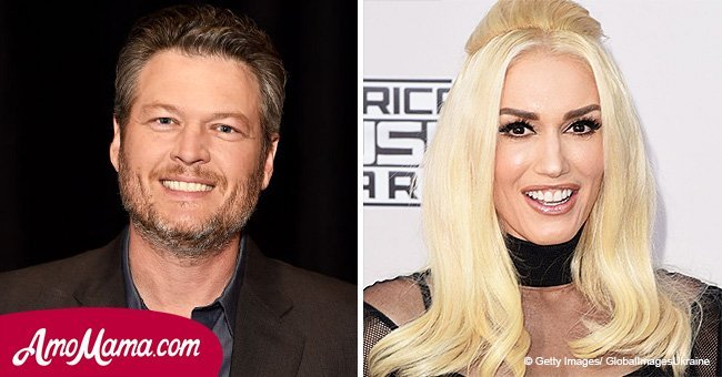 Blake Shelton shows off his fatherly instincts as he proudly poses with Gwen Stefani's sons